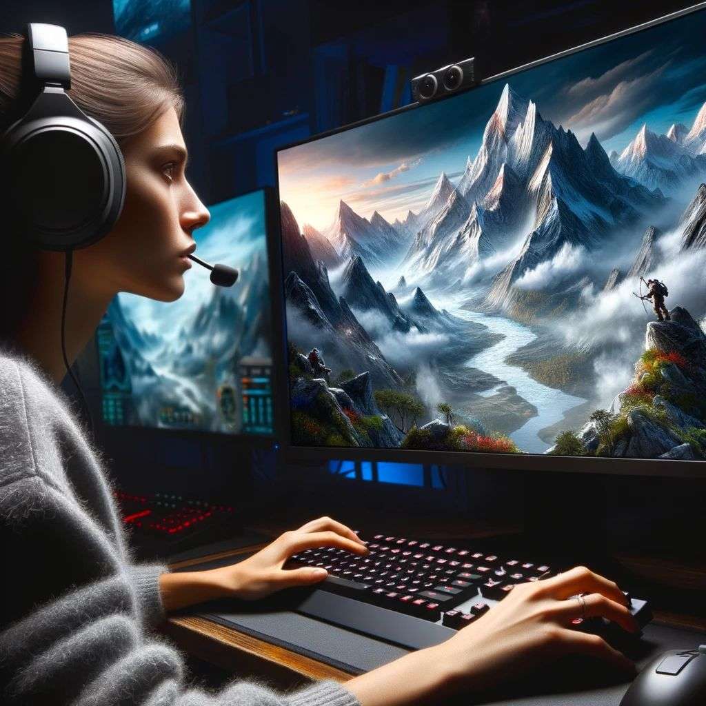 someone gazing at Mount Everest, game design